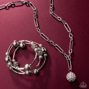 Elegant Silver Necklace and Bracelet Set